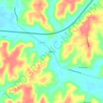 Kipling topographic map, elevation, terrain