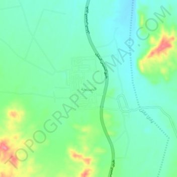 الصبيخة topographic map, elevation, terrain