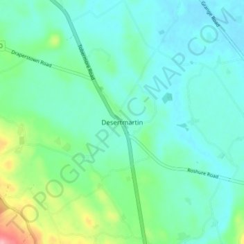 Desertmartin topographic map, elevation, terrain