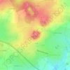 Mont Castre topographic map, elevation, terrain