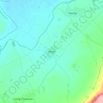 Hose topographic map, elevation, terrain