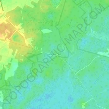 Hampton Gate topographic map, elevation, terrain