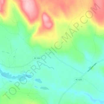 Svartberget topographic map, elevation, terrain