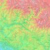 Garhwāl topographic map, elevation, terrain