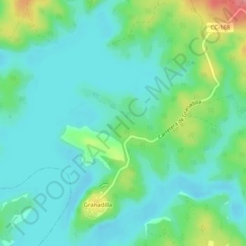 Valdelamoza topographic map, elevation, terrain
