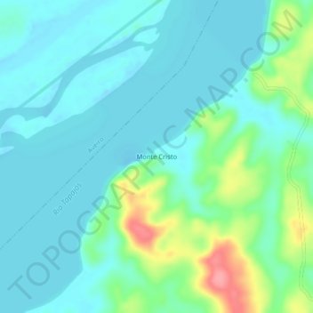 Monte Cristo topographic map, elevation, terrain