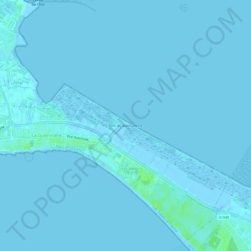 Port du Bonhomme topographic map, elevation, terrain