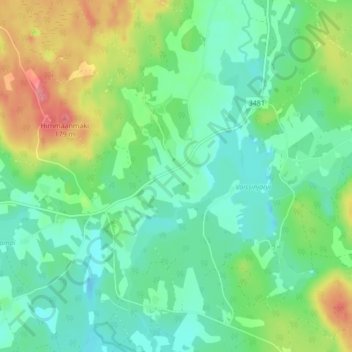 Riiho topographic map, elevation, terrain