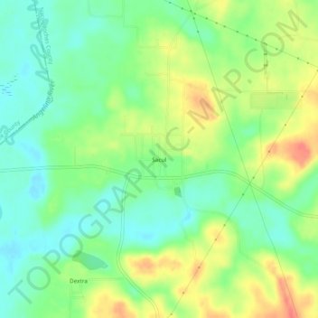 Sacul topographic map, elevation, terrain