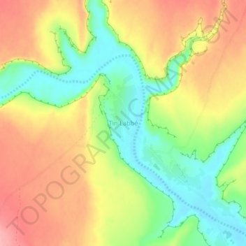 Tenlaba topographic map, elevation, terrain