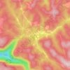 Clifftop topographic map, elevation, terrain