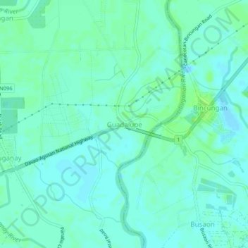 Guadalupe topographic map, elevation, terrain