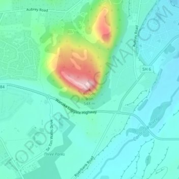 Mount Iron topographic map, elevation, terrain