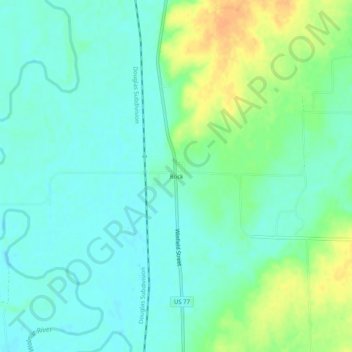 Rock topographic map, elevation, terrain