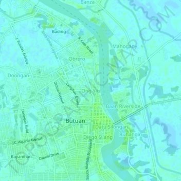 Ong Yiu topographic map, elevation, terrain