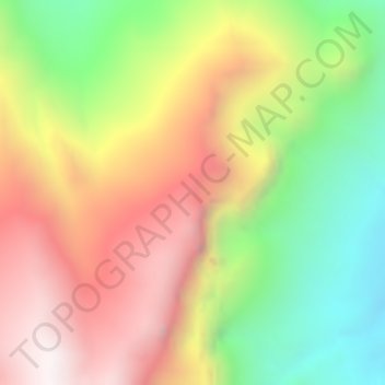 Moyen-Atlas topographic map, elevation, terrain