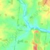 Hawkesville topographic map, elevation, terrain