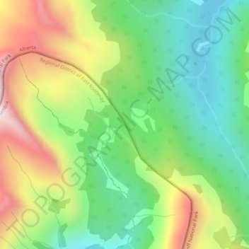 White Man Pass topographic map, elevation, terrain
