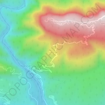 Sohsarat topographic map, elevation, terrain