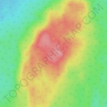 Brush Mountain topographic map, elevation, terrain