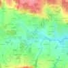 Renal topographic map, elevation, terrain