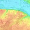 Coesnon topographic map, elevation, terrain