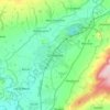 Clitheroe topographic map, elevation, terrain