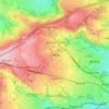 Lindley topographic map, elevation, terrain