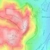 Mount Gerizim topographic map, elevation, terrain