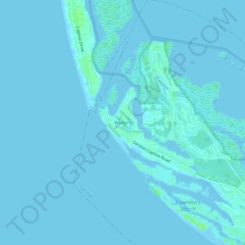 Wulfert topographic map, elevation, terrain
