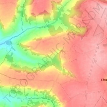 Stapley topographic map, elevation, terrain