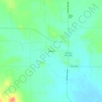 Yancey topographic map, elevation, terrain