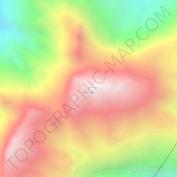 Jabal Akhdar topographic map, elevation, terrain