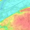 Le Racoupeau topographic map, elevation, terrain