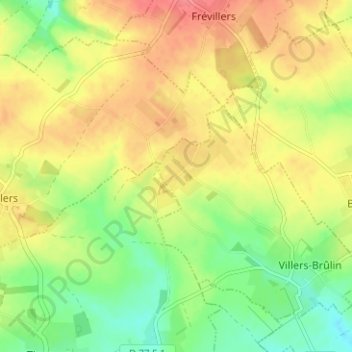 Guestreville topographic map, elevation, terrain