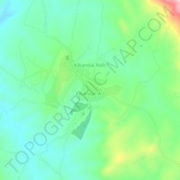 Maguu topographic map, elevation, terrain