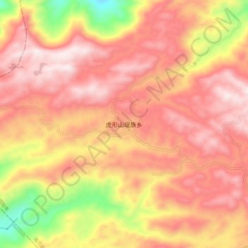 Huxingshan topographic map, elevation, terrain