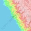 Province of Lima topographic map, elevation, terrain