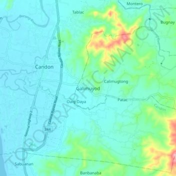 Galimuyod topographic map, elevation, terrain
