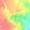 Vryburg topographic map, elevation, terrain