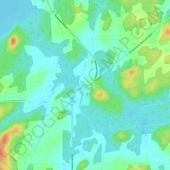 Rollet topographic map, elevation, terrain