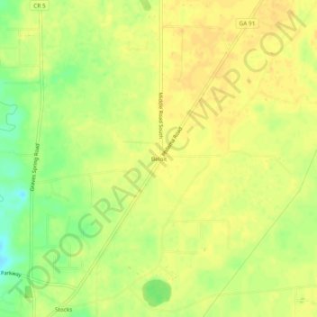 Beloit topographic map, elevation, terrain