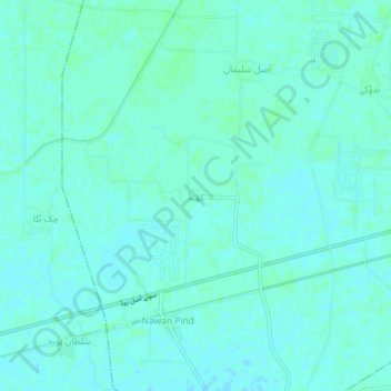Khand topographic map, elevation, terrain