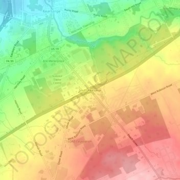 South Kearsarge topographic map, elevation, terrain
