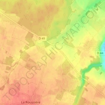 La Sentelle topographic map, elevation, terrain