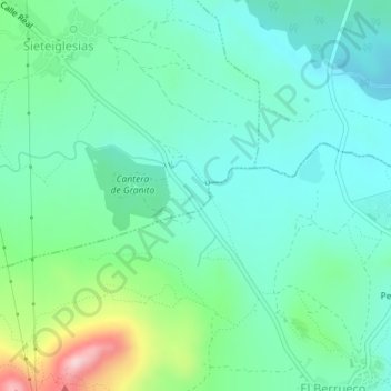 Fresnedillas topographic map, elevation, terrain