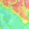 Gacko topographic map, elevation, terrain