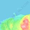 Portrush topographic map, elevation, terrain