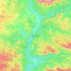 Bambari topographic map, elevation, terrain