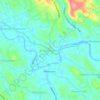 Bharananganam topographic map, elevation, terrain